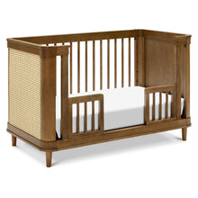 M23701NLBC,Namesake,Marin with Cane 3-in-1 Convertible Crib in Natural Walnut and Blonde Cane