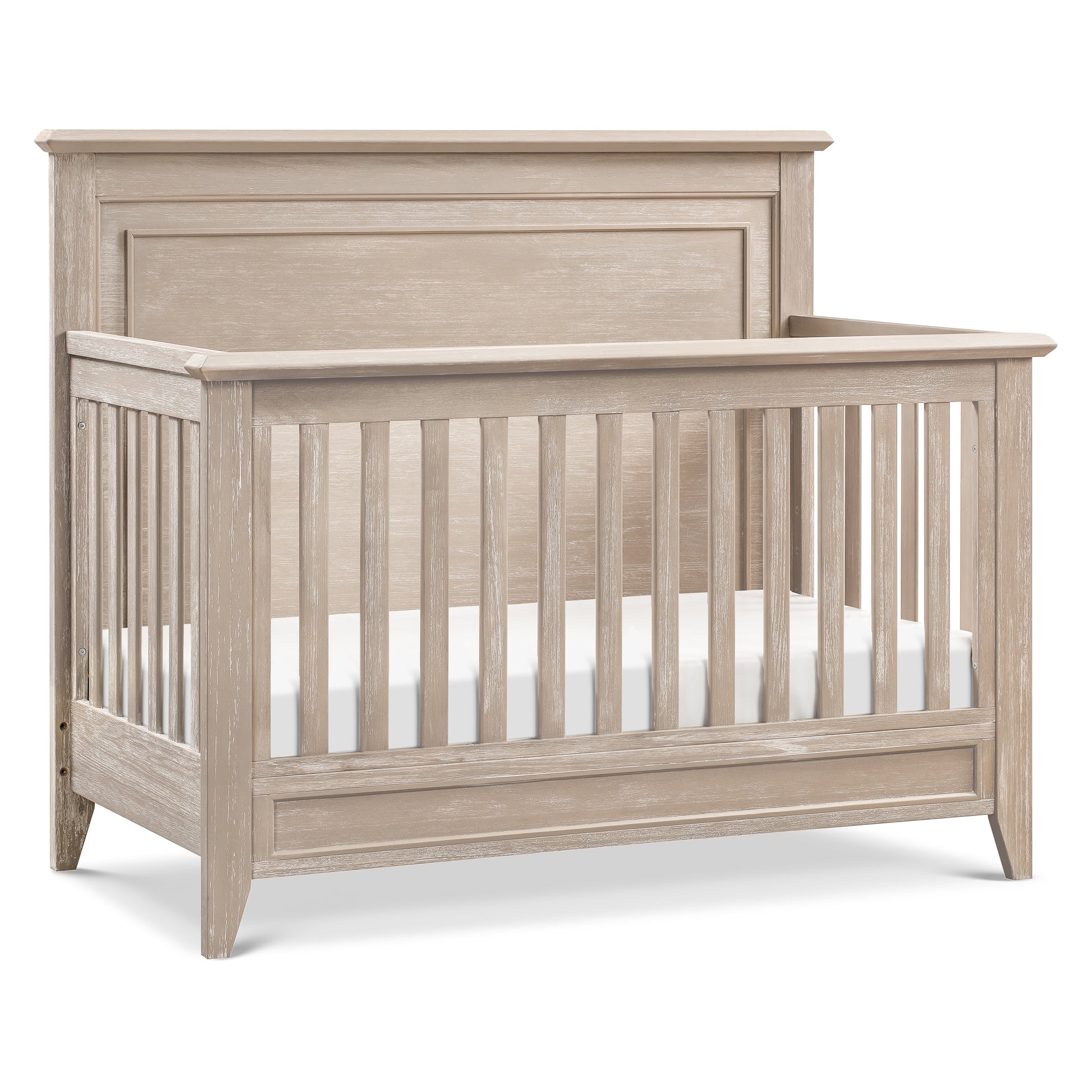 M24401SDB,Monogram by Namesake,Barrow Rustic 4-in-1 Convertible Flat Top Crib in Sandbar