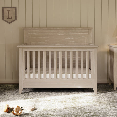 Barrow Rustic 4-in-1  Convertible Flat Top Crib