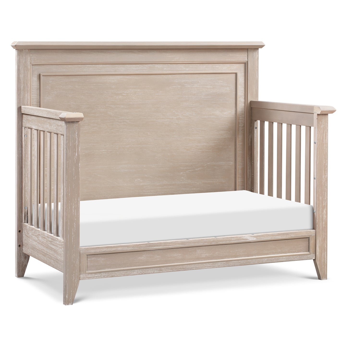 M24401SDB,Monogram by Namesake,Barrow Rustic 4-in-1 Convertible Flat Top Crib in Sandbar