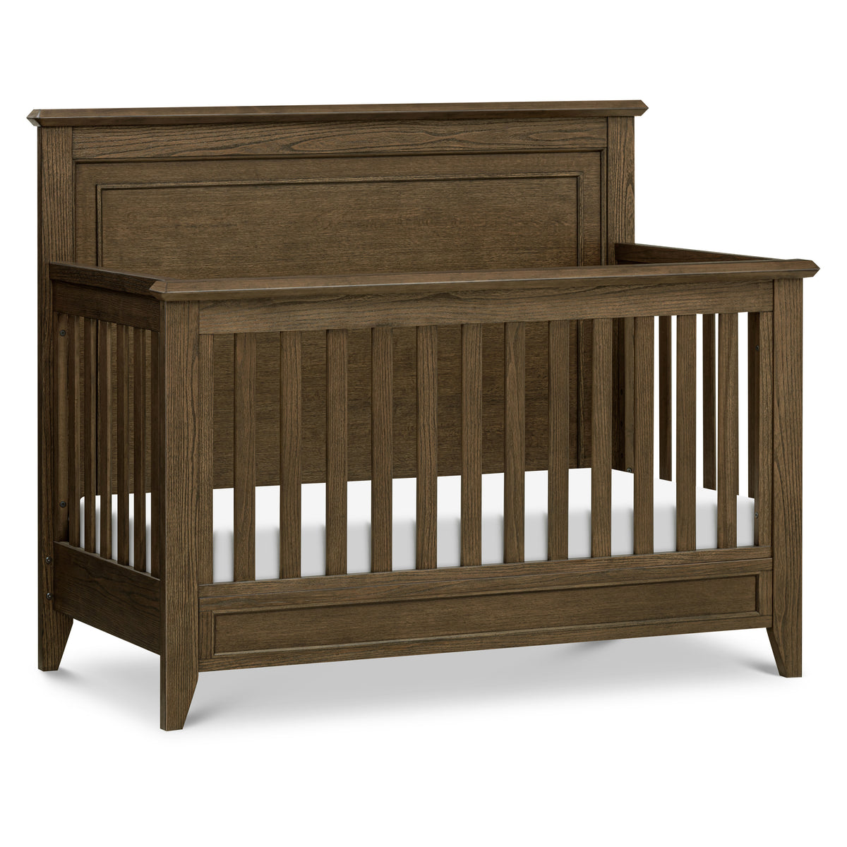 M24401TE,Monogram by Namesake,Barrow Rustic 4-in-1 Convertible Flat Top Crib in Toffee