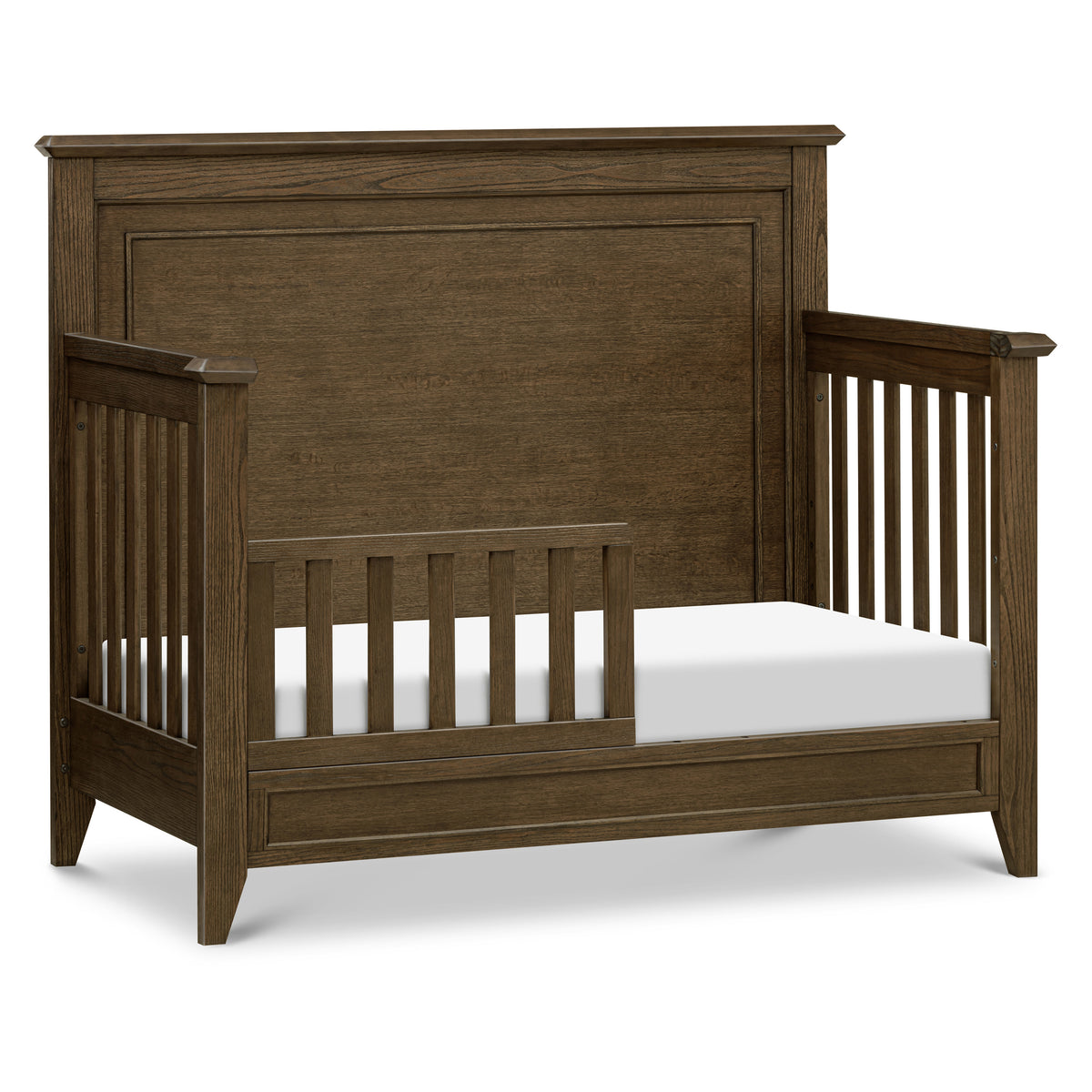 M24401TE,Monogram by Namesake,Barrow Rustic 4-in-1 Convertible Flat Top Crib in Toffee
