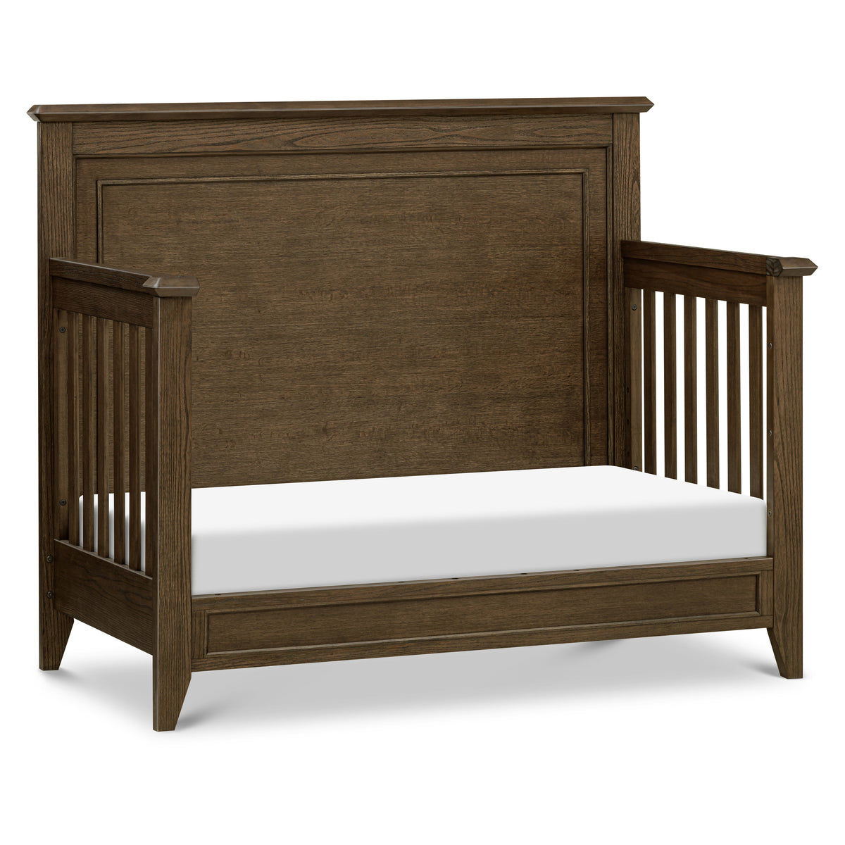 M24401TE,Monogram by Namesake,Barrow Rustic 4-in-1 Convertible Flat Top Crib in Toffee