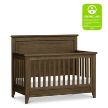 M24401TE,Monogram by Namesake,Barrow Rustic 4-in-1 Convertible Flat Top Crib in Toffee