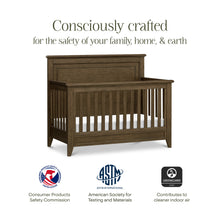M24401TE,Monogram by Namesake,Barrow Rustic 4-in-1 Convertible Flat Top Crib in Toffee