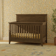 M24401TE,Monogram by Namesake,Barrow Rustic 4-in-1 Convertible Flat Top Crib in Toffee