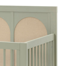 M24801FSPSEW,Namesake,Eloise 4-in-1 Convertible Crib in French Sage and Performance Sand Eco-Weave