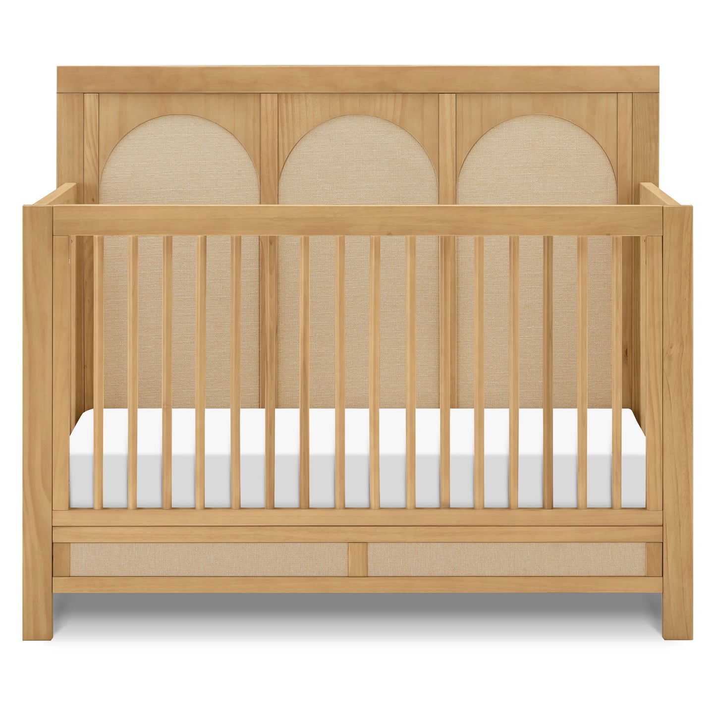 M24801HYPSEW,Namesake,Eloise 4-in-1 Convertible Crib in Honey & Performance Sand Eco-Weave