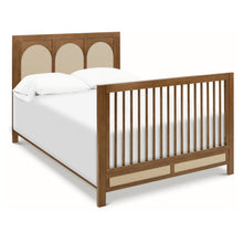 M24801NLPSEW,Namesake,Eloise 4-in-1 Convertible Crib in Natural Walnut & Performance Sand Eco-Weave