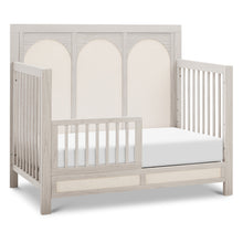 M24801WDFPEW,Namesake,Eloise 4-in-1 Convertible Crib in White Driftwood and Performance Pearl Eco-Weave