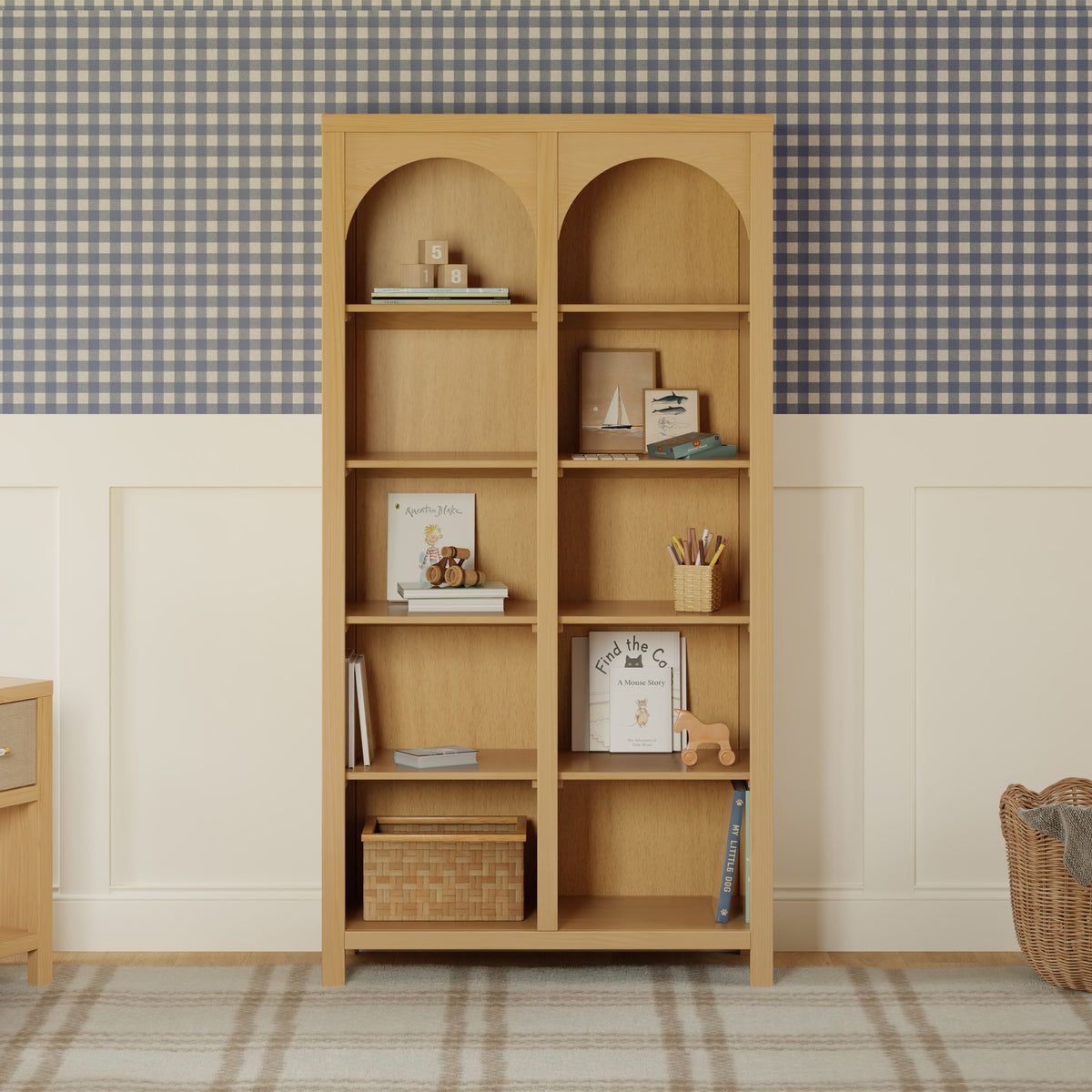 M24814HY,Namesake,Eloise Bookcase  Assembled in Honey