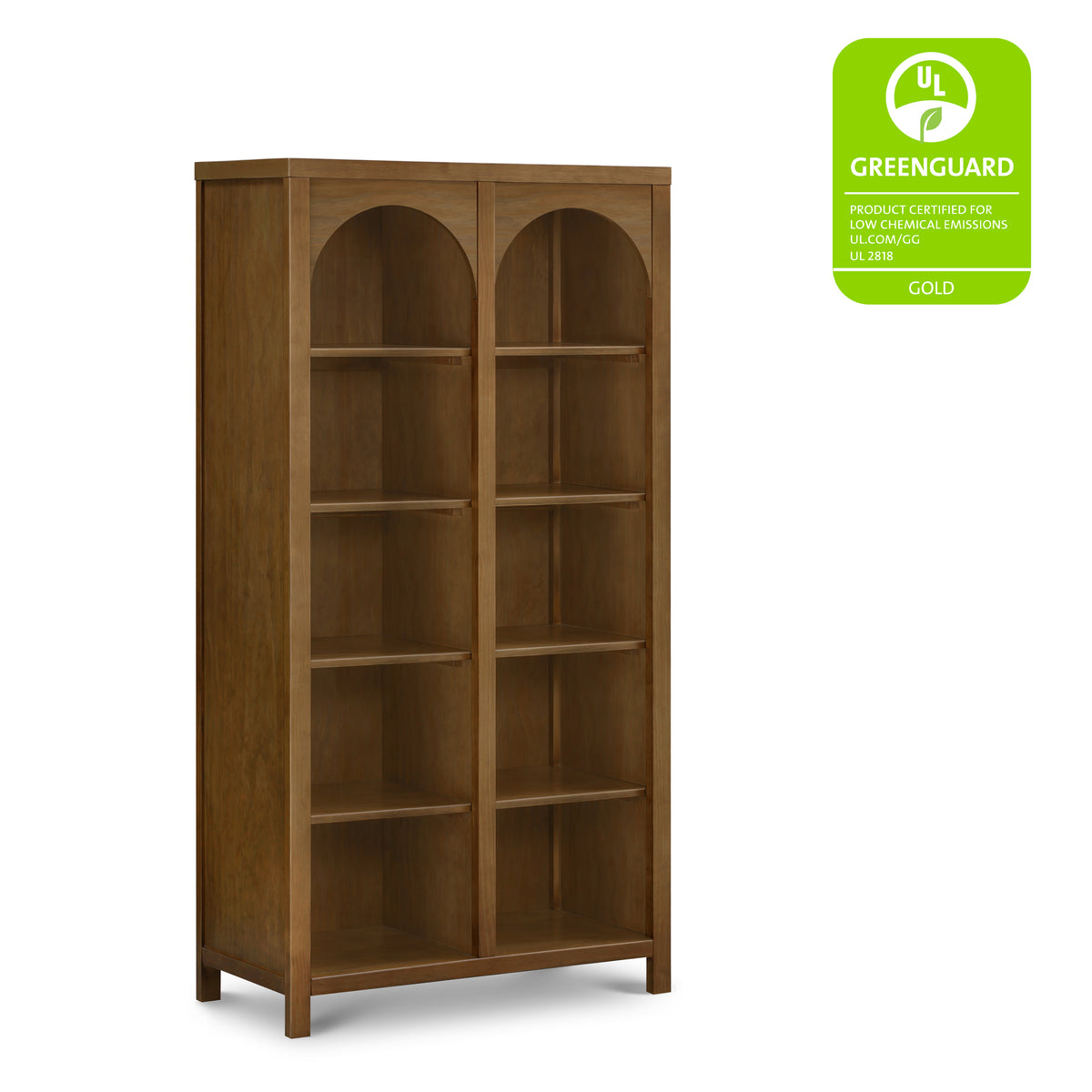 M24814NL,Namesake,Eloise Bookcase  Assembled in Natural Walnut