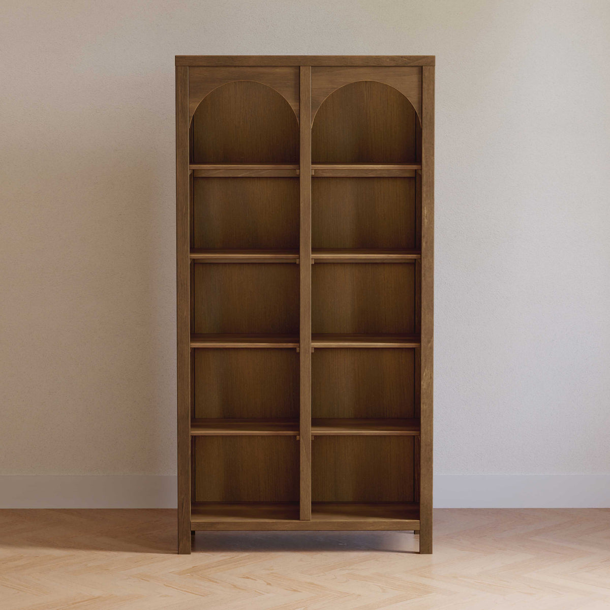 M24814NL,Namesake,Eloise Bookcase  Assembled in Natural Walnut