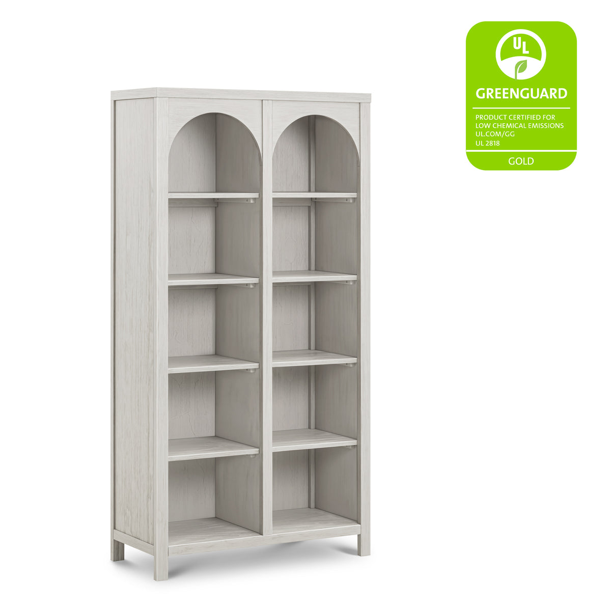 M24814WDF,Namesake,Eloise Bookcase  Assembled in White Driftwood
