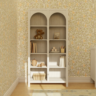 M24814WDF,Namesake,Eloise Bookcase  Assembled in White Driftwood