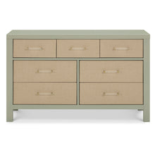 M24816FSPSEW,Namesake,Eloise 7-Drawer Assembled Dresser in French Sage and Performance Sand Eco-Weave