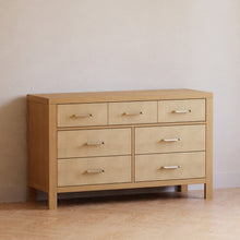 M24816HYPSEW,Namesake,Eloise 7-Drawer Assembled Dresser in Honey & Performance Sand Eco-Weave