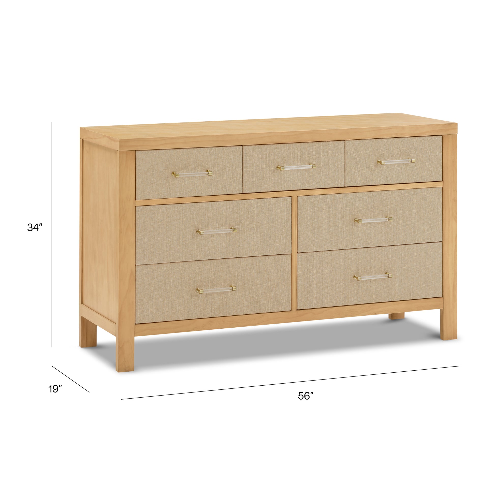 dimensions dresser Shaker Solid Wood 6-Drawer Grain Wood Furniture Color: Natural Matching bed Grain Wood Furniture Mid Century