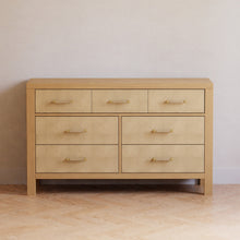 M24816HYPSEW,Namesake,Eloise 7-Drawer Assembled Dresser in Honey & Performance Sand Eco-Weave