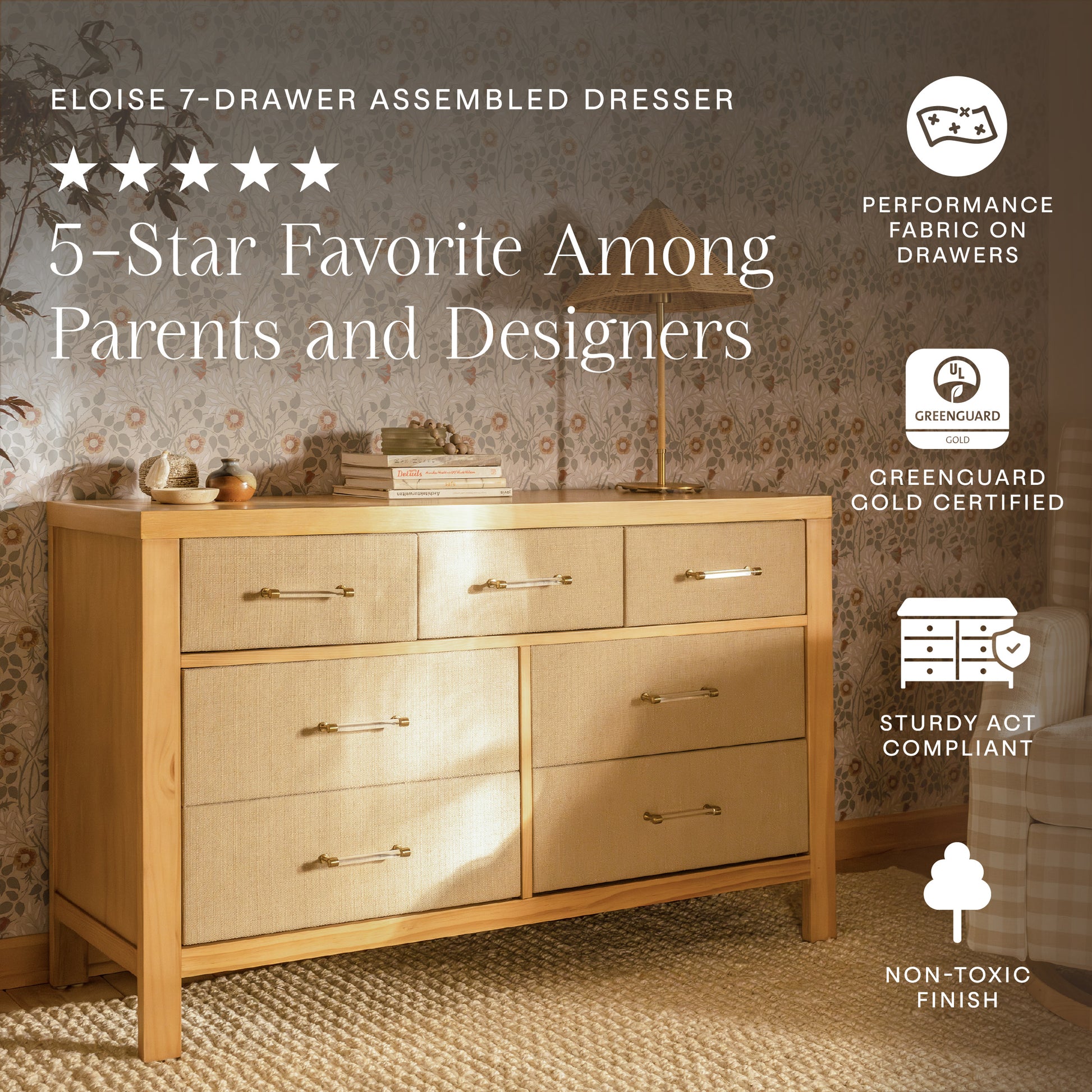 Namesake Eloise 7-Drawer Wide Assembled Dresser (56