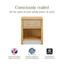 M24860HYPSEW,Namesake,Eloise Nightstand  Assembled in Honey & Performance Sand Eco-Weave