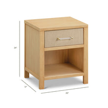 M24860HYPSEW,Namesake,Eloise Nightstand  Assembled in Honey & Performance Sand Eco-Weave