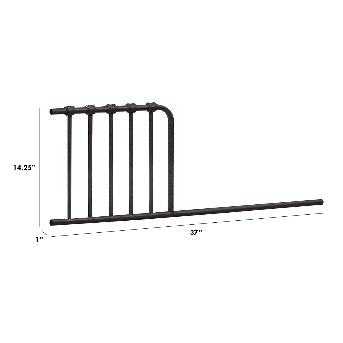 M25599UR,Namesake,Mini Toddler Bed Conversion Kit (Abigail-Winston) in Vintage Iron