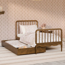 M25973NL,The MDB Family,Twin Storage Trundle Bed in Natural Walnut