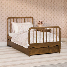 M25973NL,The MDB Family,Twin Storage Trundle Bed in Natural Walnut