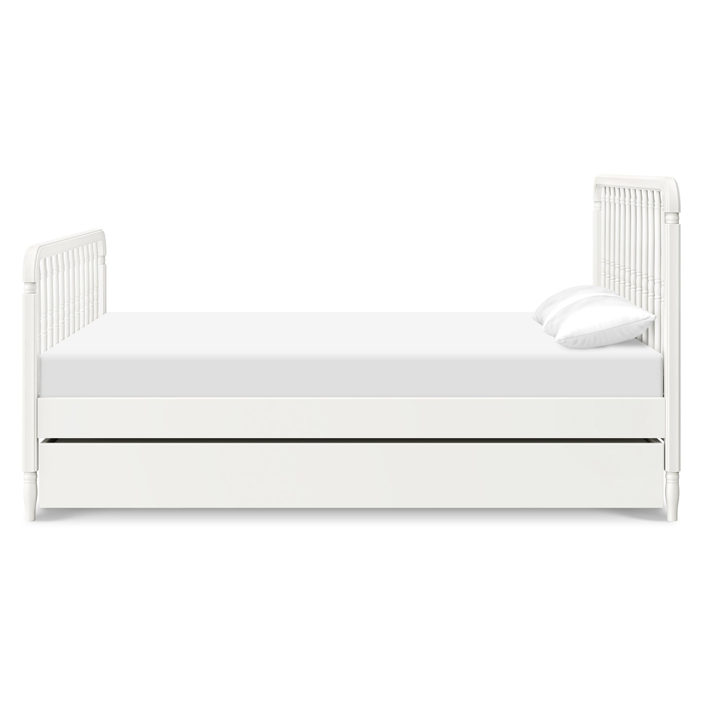 M25973RW,The MDB Family,Twin Storage Trundle Bed in Warm White