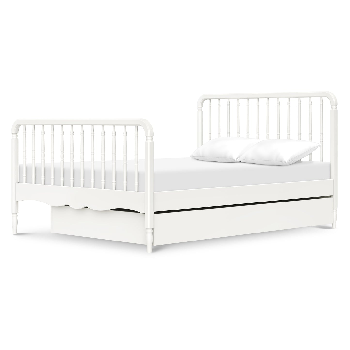 M25973RW,The MDB Family,Twin Storage Trundle Bed in Warm White