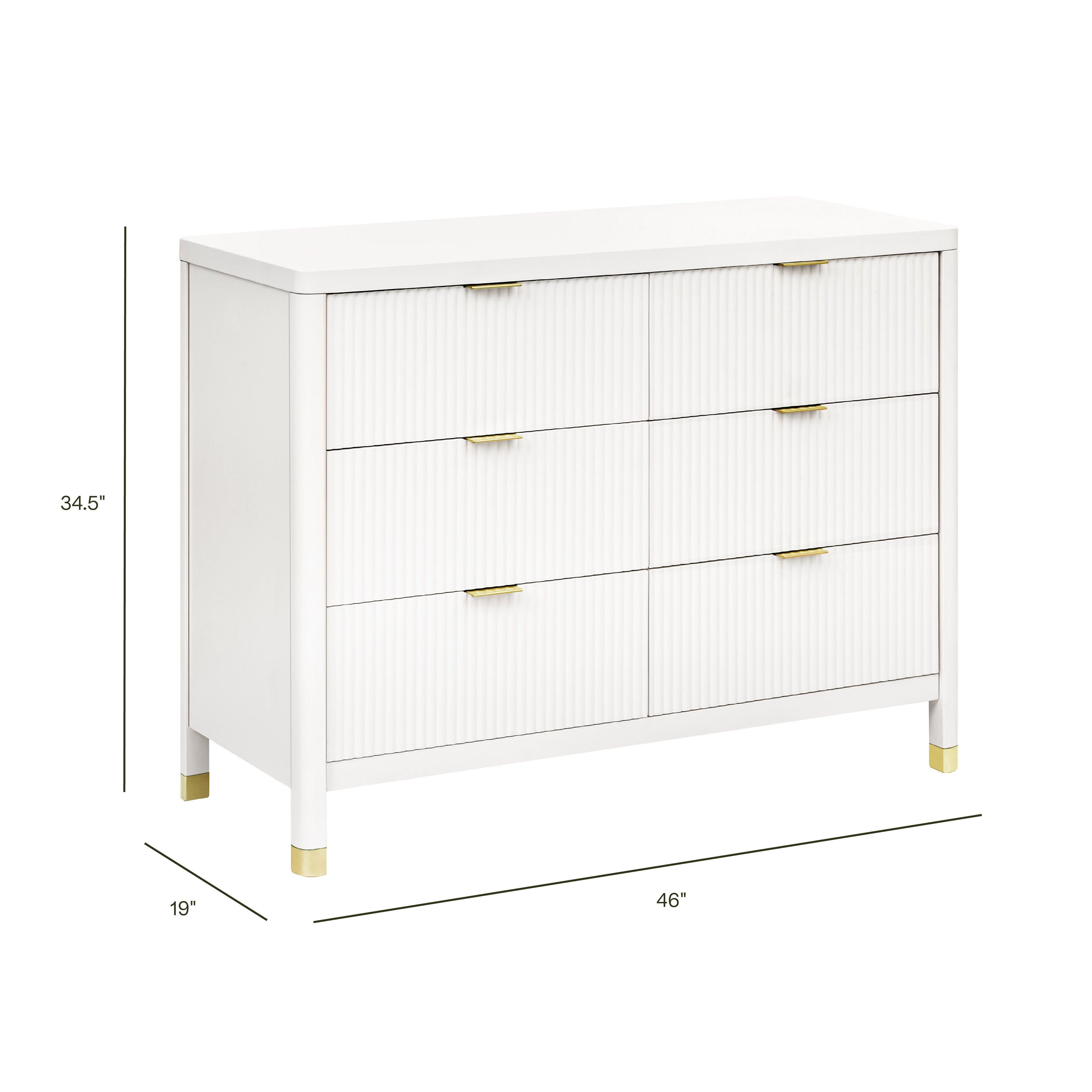Namesake Brimsley Tambour 6-Drawer Assembled Dresser (46