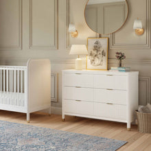 M26716RW,Namesake,Brimsley Tambour 6-Drawer Assembled Dresser in Warm White