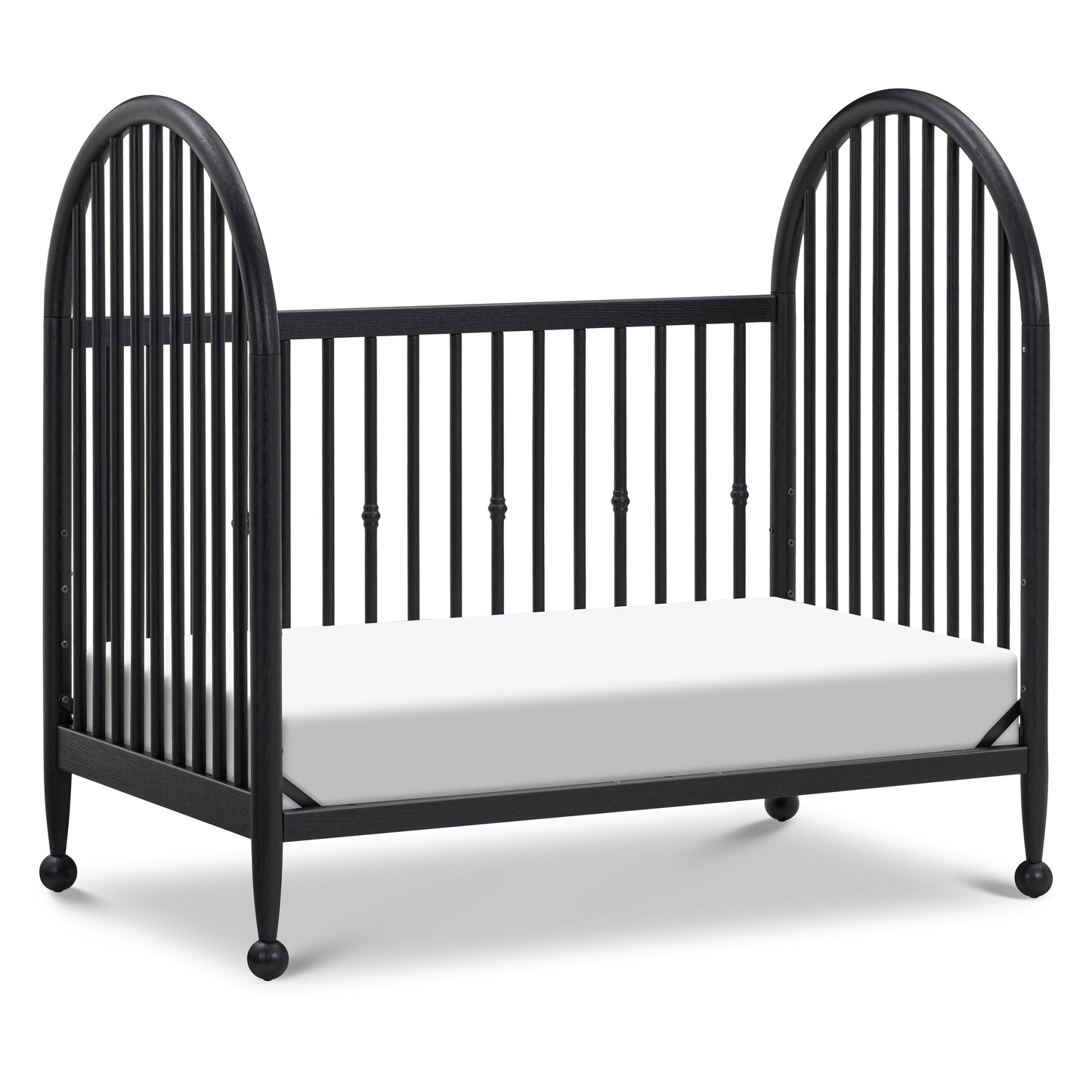 M31401AB,Namesake,Alouette 3-in-1 Convertible Spindle Crib in Archival Black