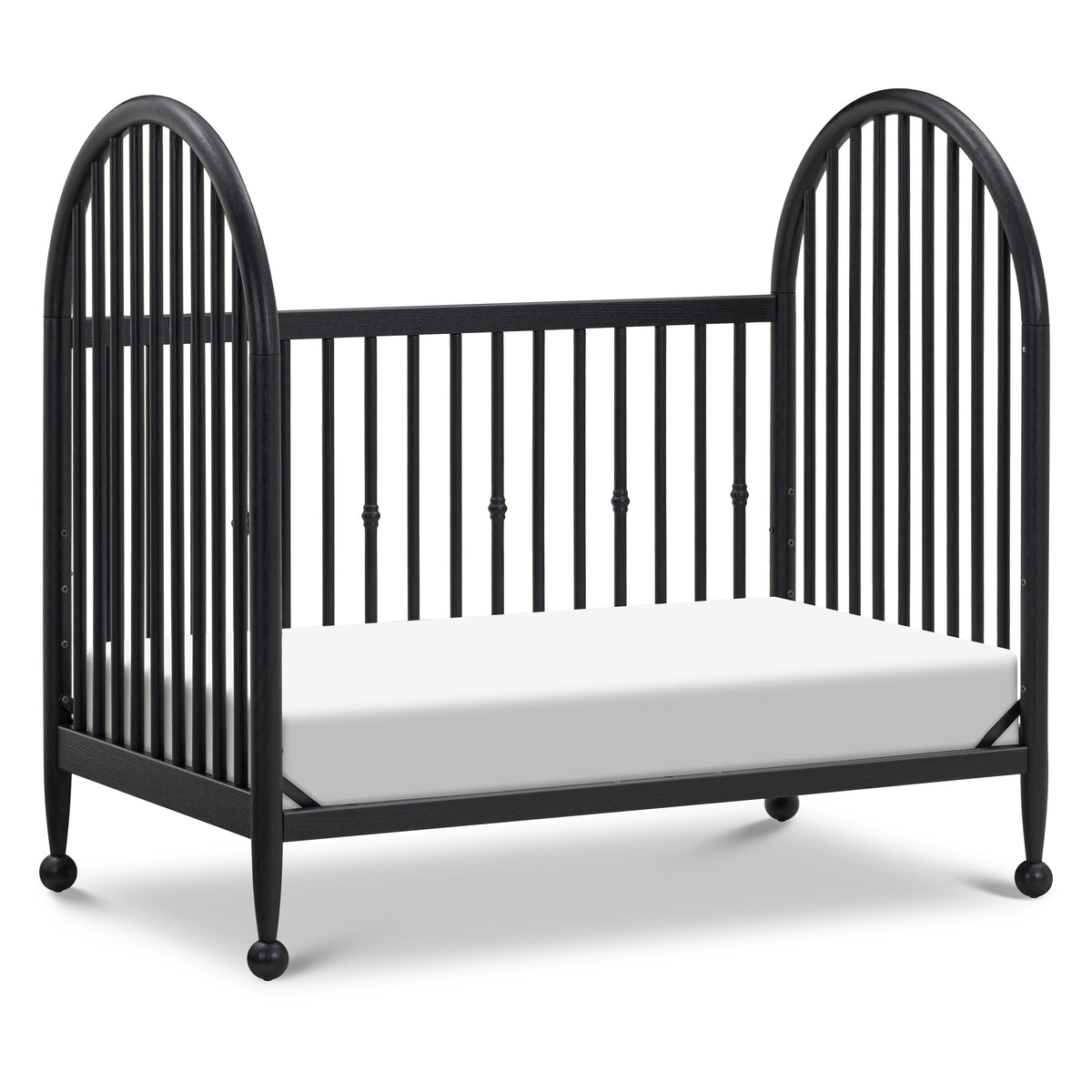 M31401AB,Namesake,Alouette 3-in-1 Convertible Spindle Crib in Archival Black