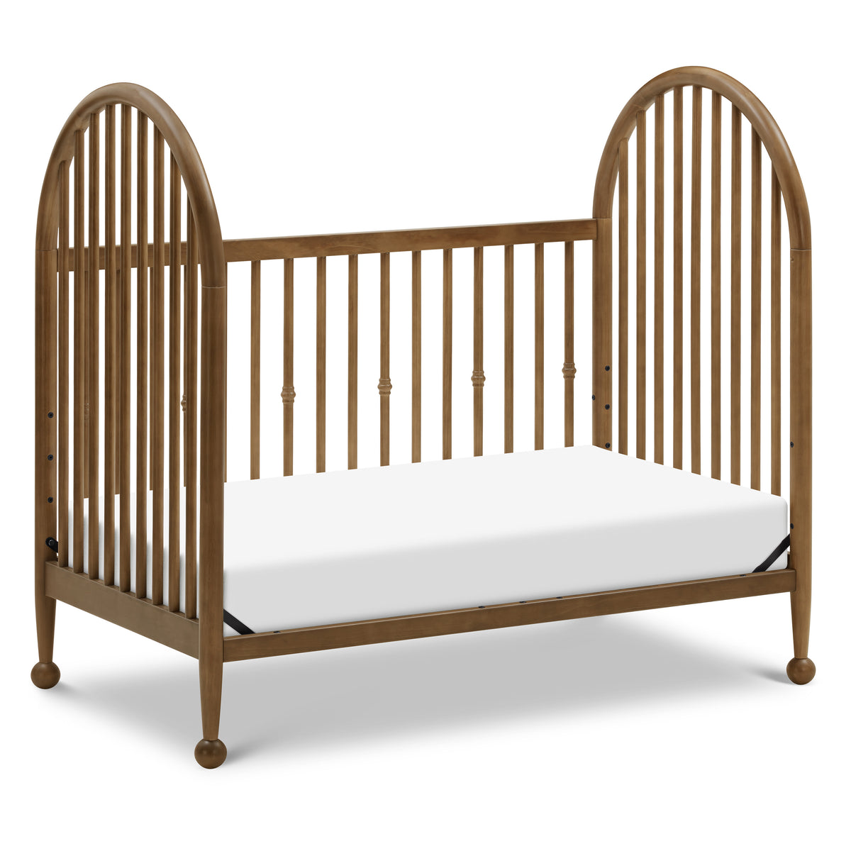 M31401NL,Namesake,Alouette 3-in-1 Convertible Spindle Crib in Natural Walnut