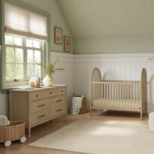 M31401WP,Namesake,Alouette 3-in-1 Convertible Spindle Crib in Washed Pine