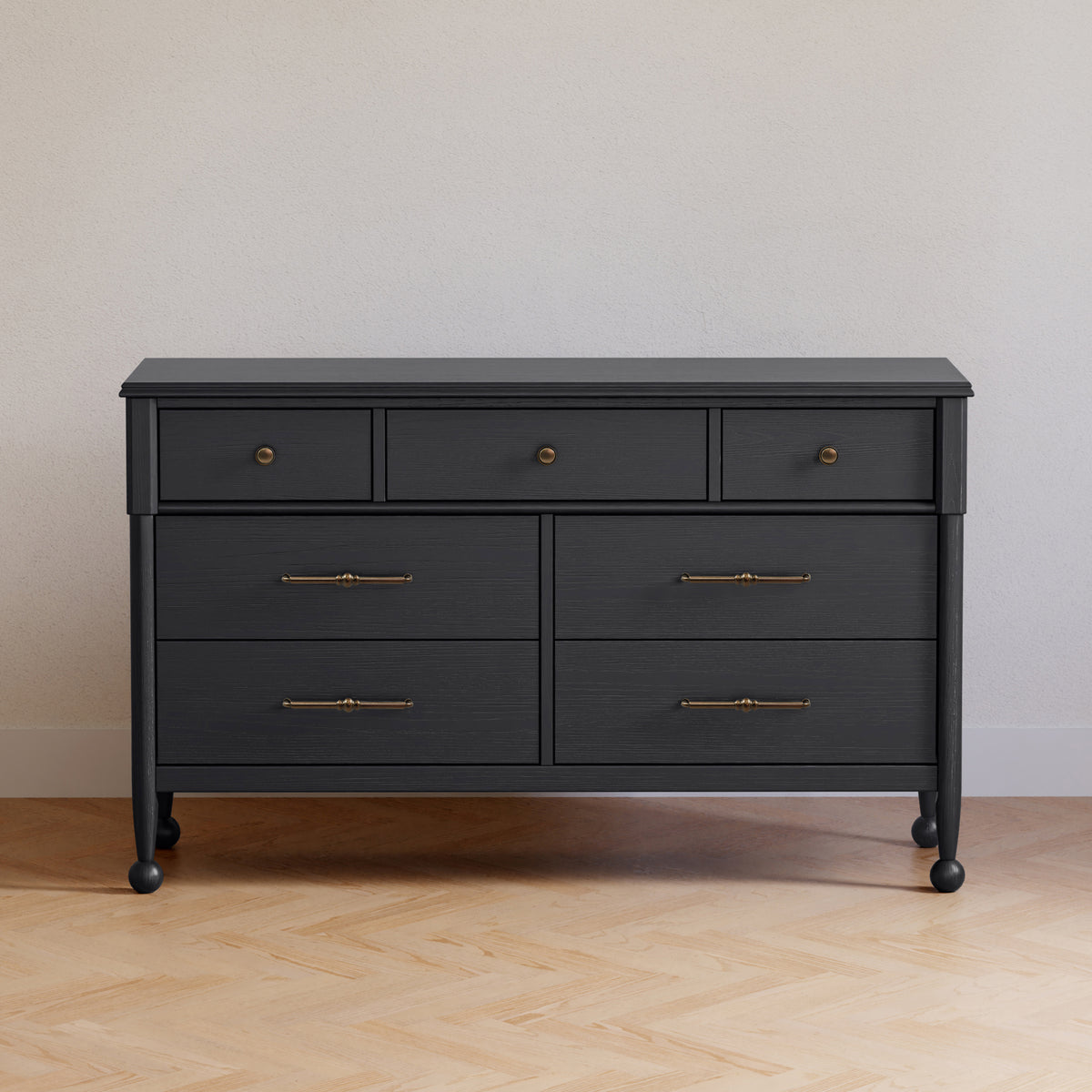 M31416AB,Namesake,Alouette 7-Drawer Assembled Dresser in Archival Black