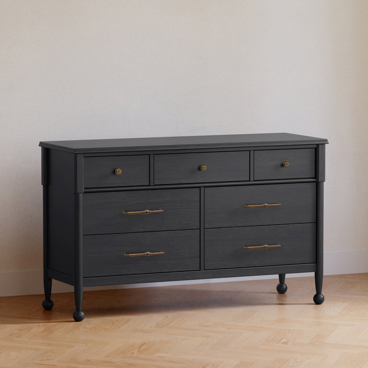 M31416AB,Namesake,Alouette 7-Drawer Assembled Dresser in Archival Black
