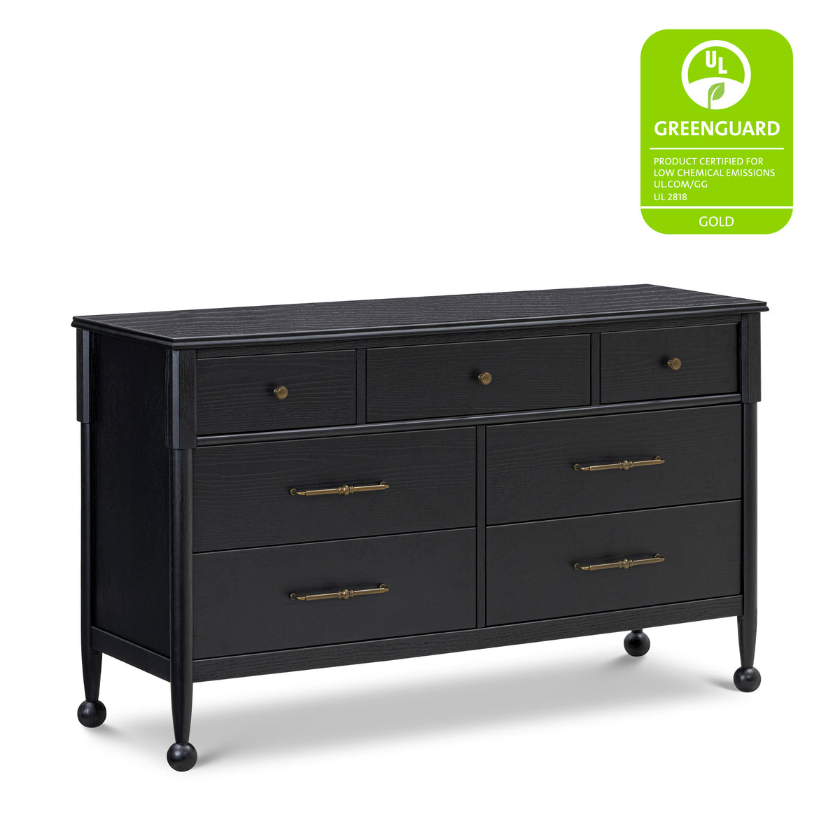 M31416AB,Namesake,Alouette 7-Drawer Assembled Dresser in Archival Black