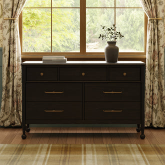 M31416AB,Namesake,Alouette 7-Drawer Assembled Dresser in Archival Black