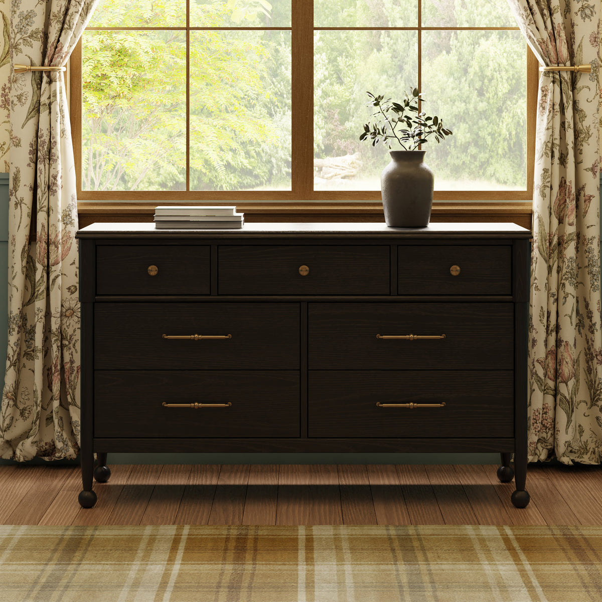 M31416AB,Namesake,Alouette 7-Drawer Assembled Dresser in Archival Black