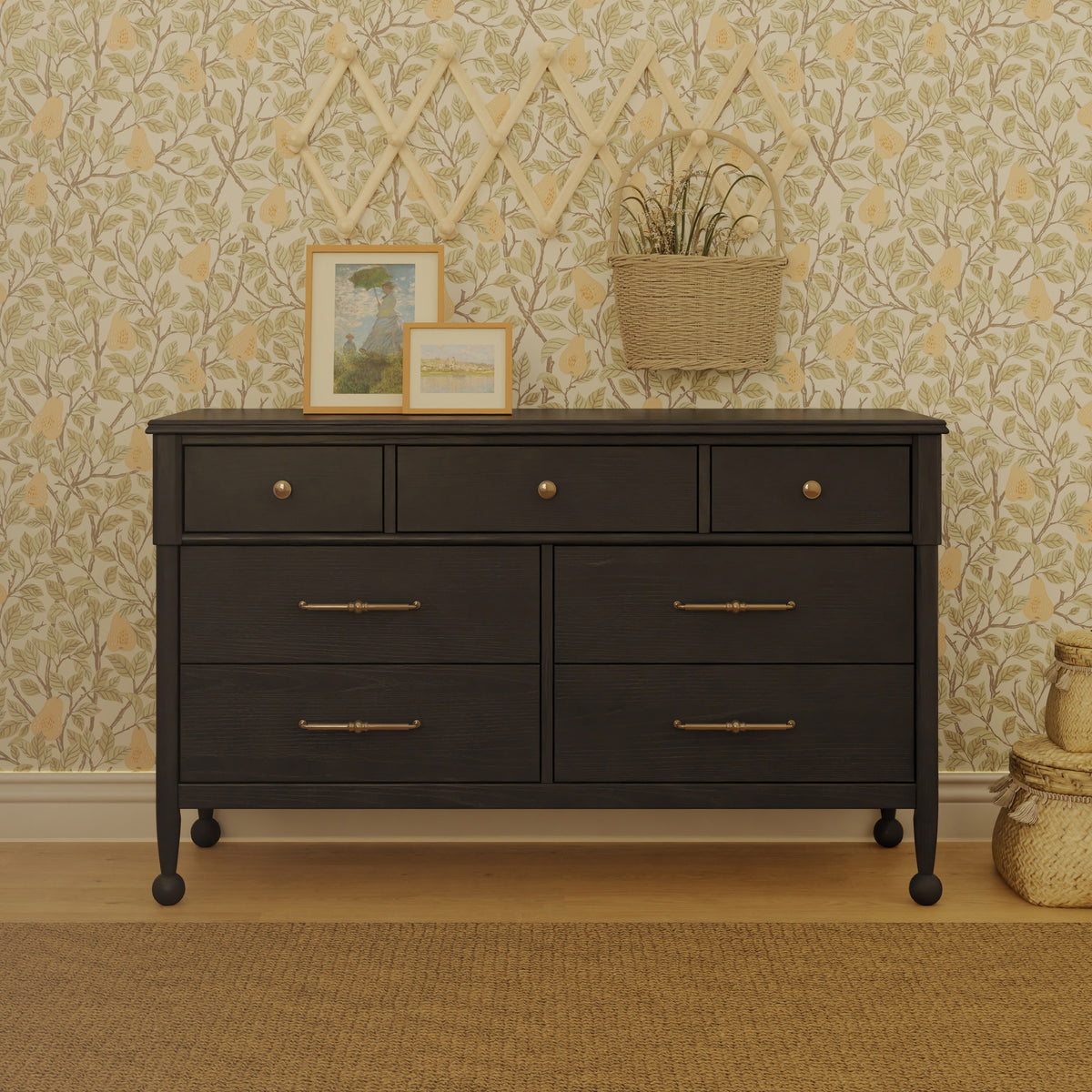 M31416AB,Namesake,Alouette 7-Drawer Assembled Dresser in Archival Black
