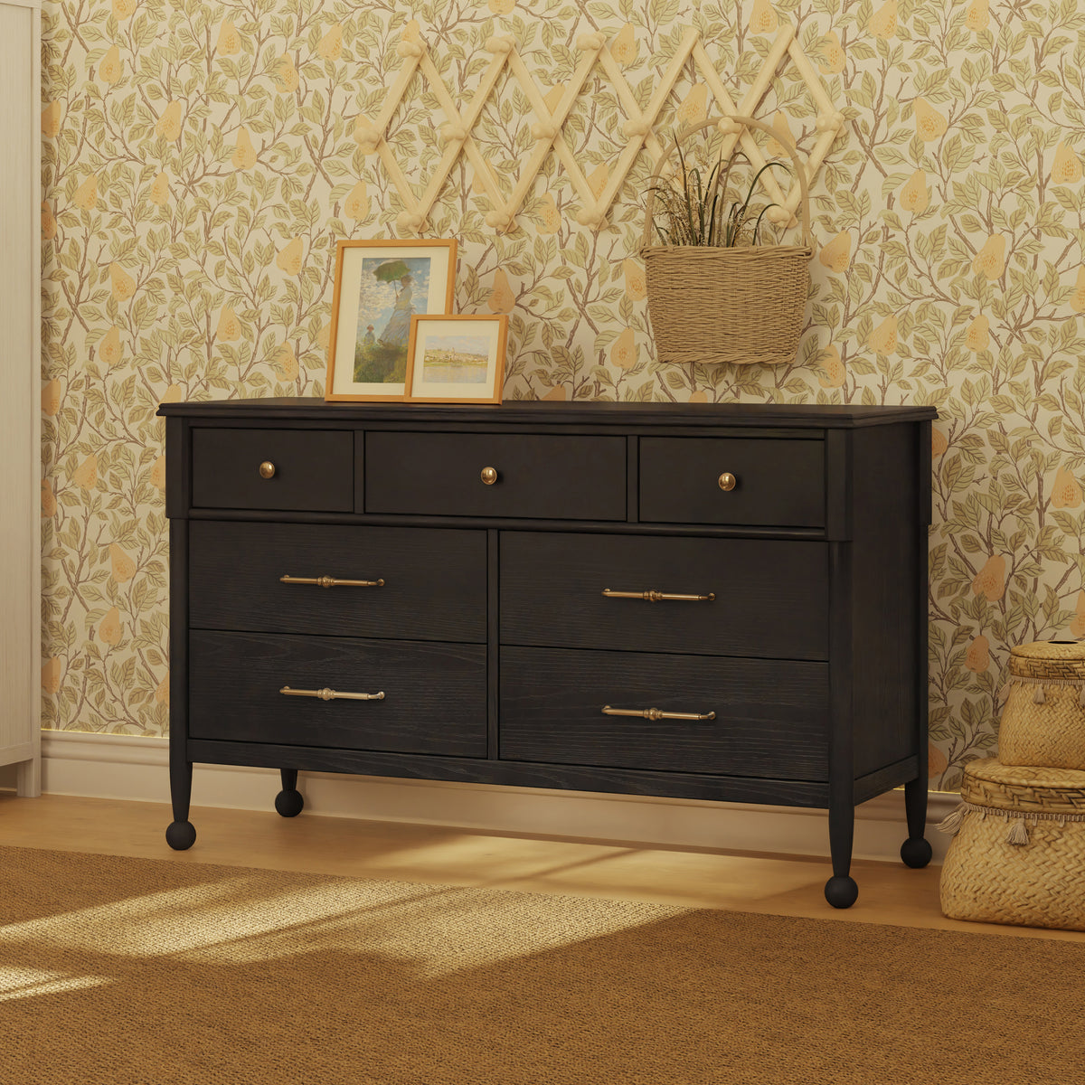 M31416AB,Namesake,Alouette 7-Drawer Assembled Dresser in Archival Black