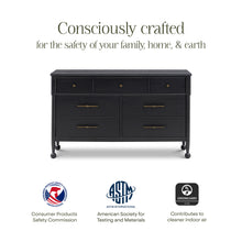 M31416AB,Namesake,Alouette 7-Drawer Assembled Dresser in Archival Black