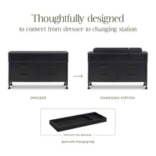 M31416AB,Namesake,Alouette 7-Drawer Assembled Dresser in Archival Black