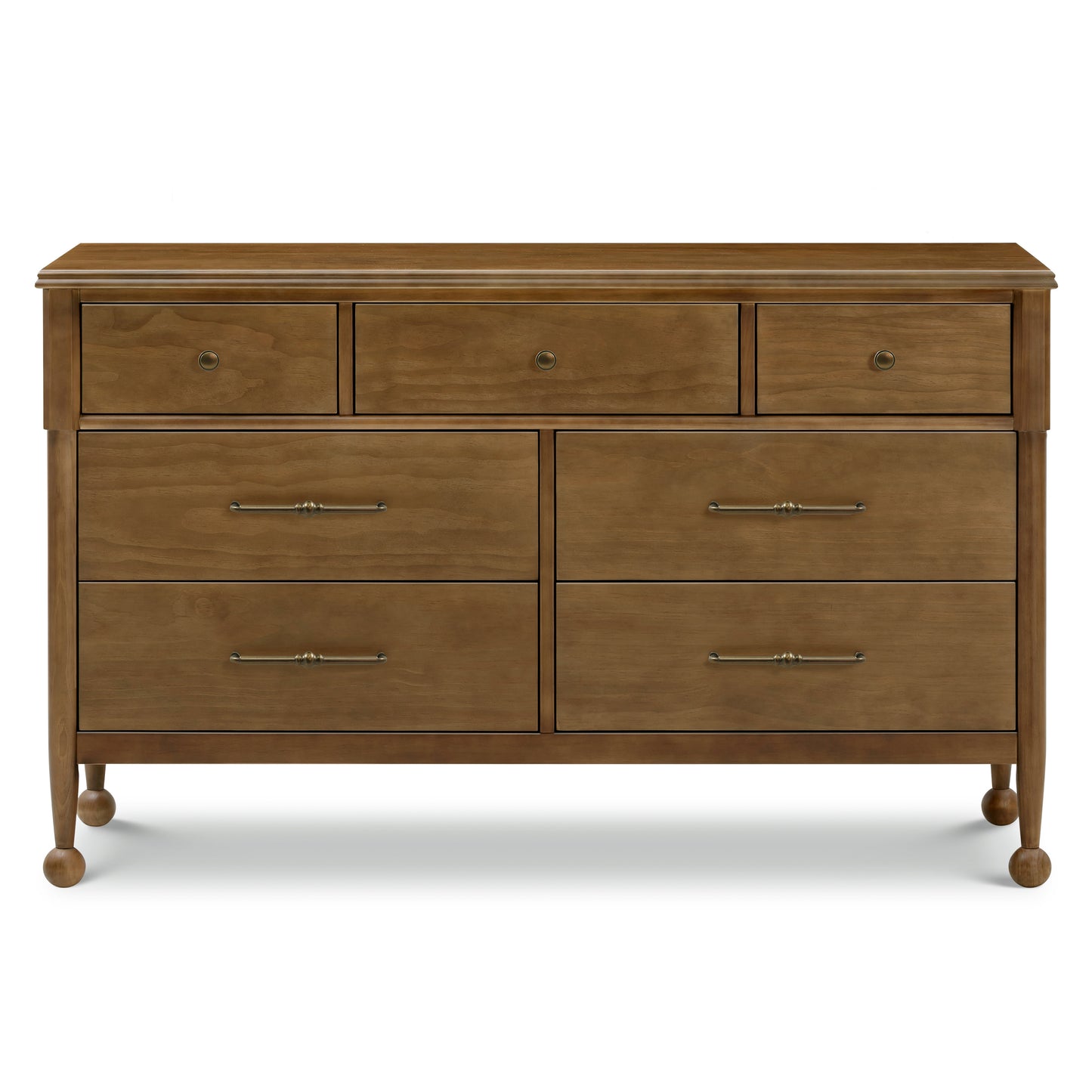 M31416NL,Namesake,Alouette 7-Drawer Assembled Dresser in Natural Walnut