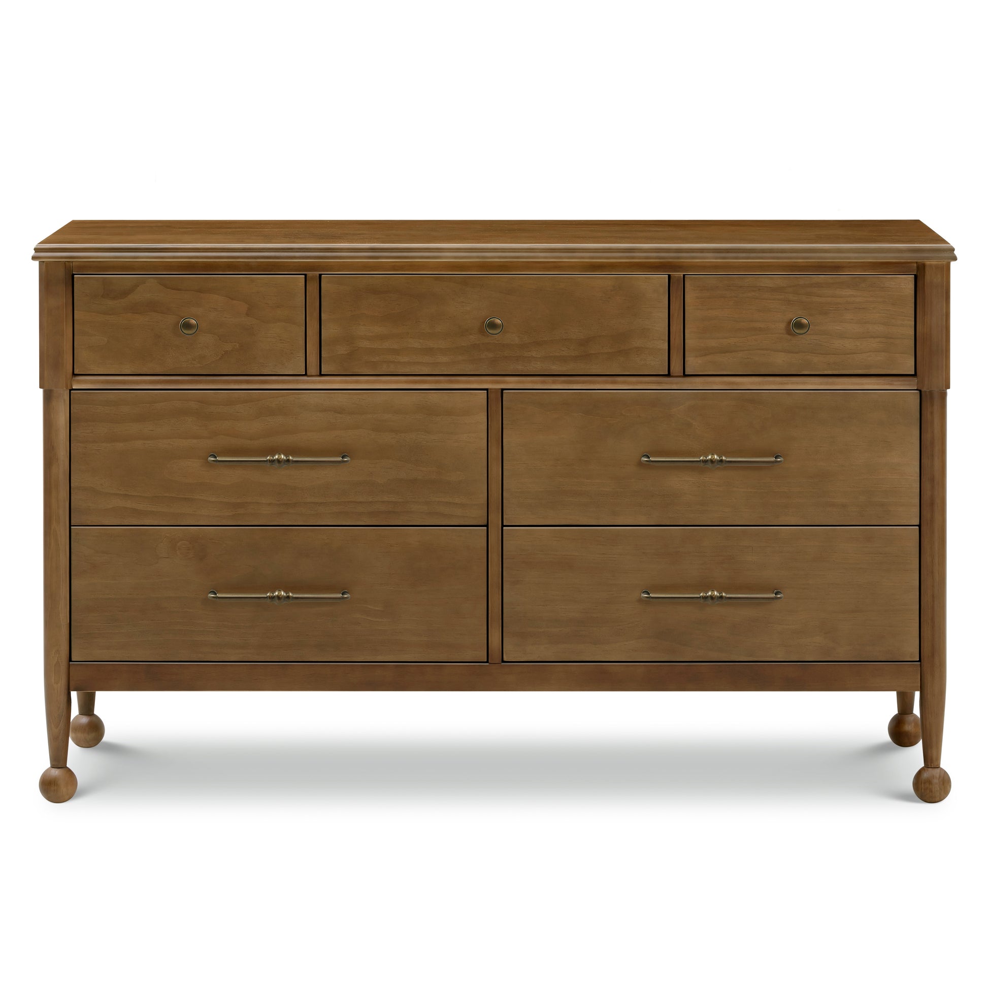 M31416NL,Namesake,Alouette 7-Drawer Assembled Dresser in Natural Walnut