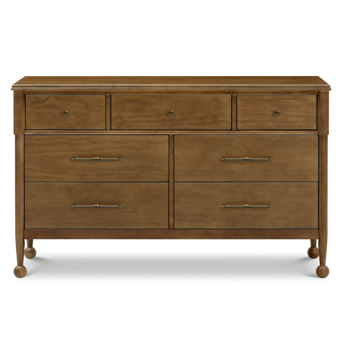 M31416NL,Namesake,Alouette 7-Drawer Assembled Dresser in Natural Walnut