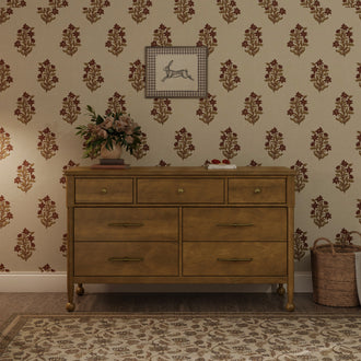 M31416NL,Namesake,Alouette 7-Drawer Assembled Dresser in Natural Walnut